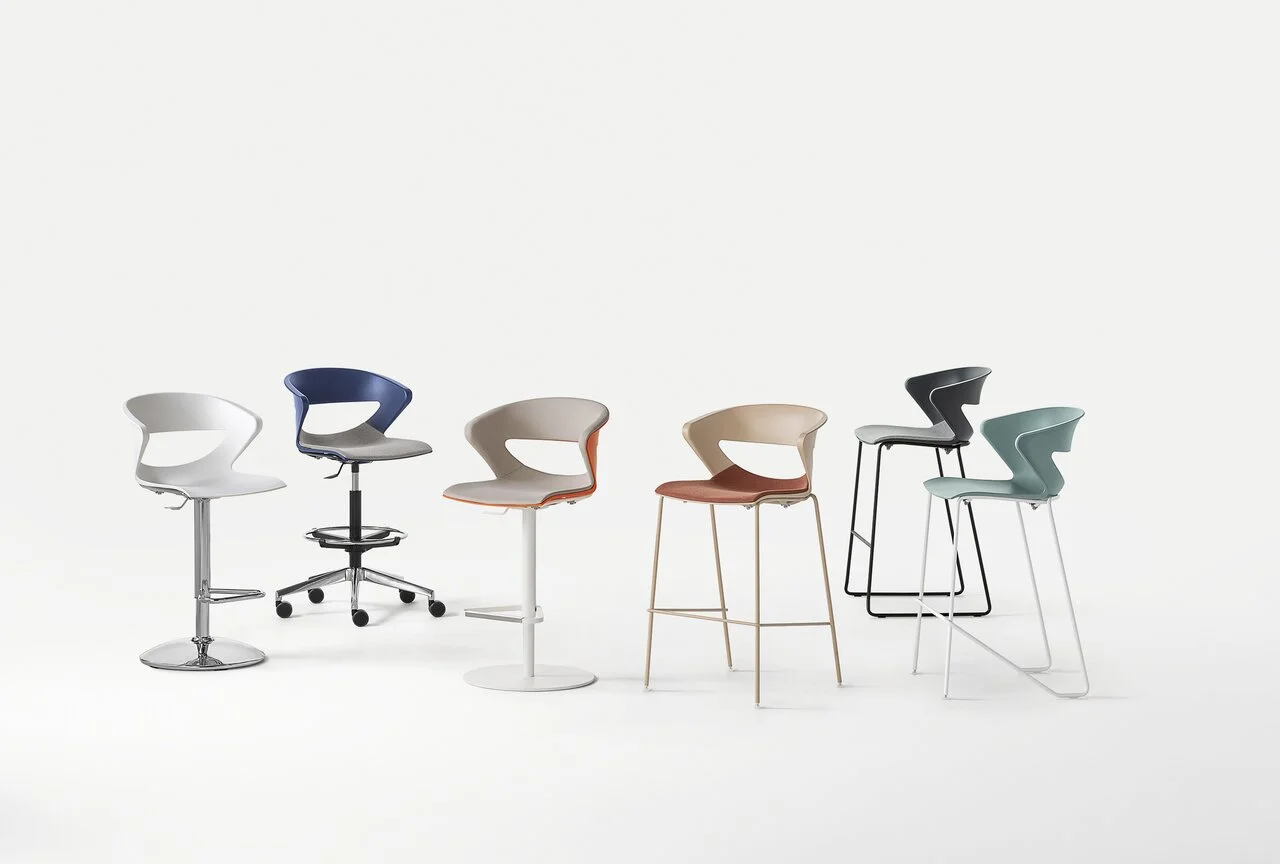 Kicca Stool 4 gambe girevole