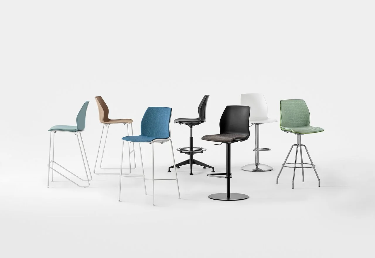 Kalea Stool 4 gambe girevole