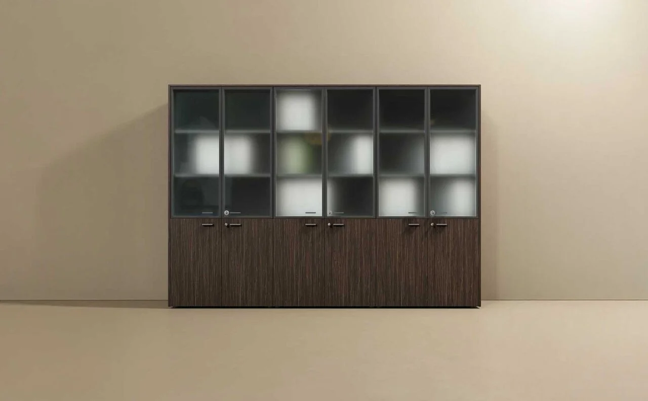 Armadio 2+2 ante (vetro intelaiato)
